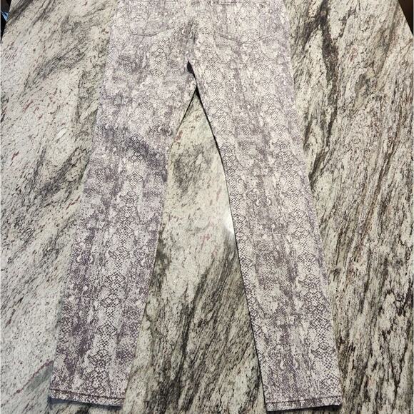 Jessica simpson python snakeskin kids me super skinny jeans‎ size 28 - Picture 2 of 9